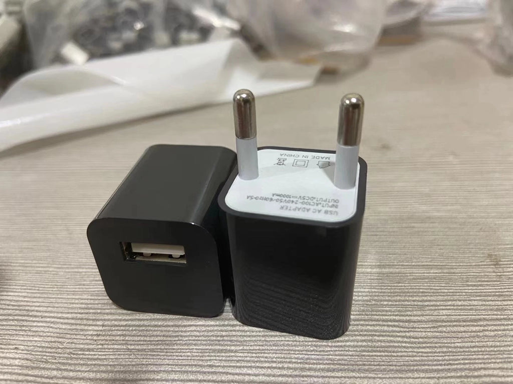 White 1A USB Power Adapter AC Home Wall Charger US Plug FOR iPhone 5 6 7 8 LOT