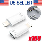 USB Type C Female to iOS Male Adapter For iPhone 14/13/12/11/XR<wbr/>/XS/SE 3 lot