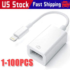 To Camera USB Female OTG Connector Adapter Cable For Apple iPhone iPad iPod lot