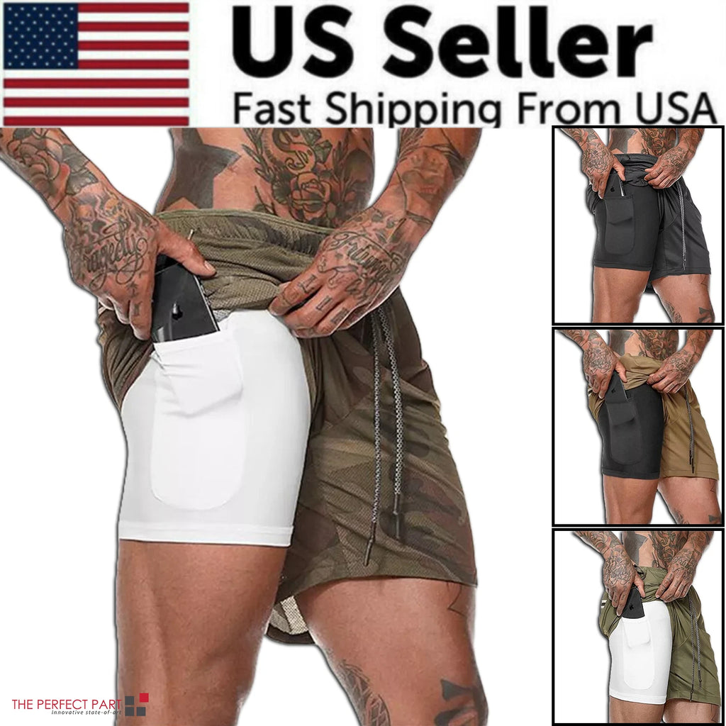 Mens Shorts Elasticated Waist Jogging Shorts Gym Workout Shorts Fitness Running