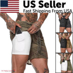 Mens Shorts Elasticated Waist Jogging Shorts Gym Workout Shorts Fitness Running