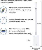 To Camera USB Female OTG Connector Adapter Cable For Apple iPhone iPad iPod lot