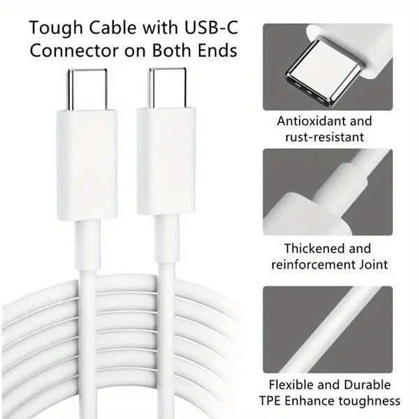 IPhone 15 16 Pro Max Plus USB-C to USB-C Cable Fast Charging PD Type C Cord lot