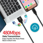 Fast Charger Cable Heavy Duty For iPhone14 13 12 11 X XR Charging Cord Wholesale