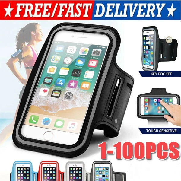 Waterproof Armband Case Sports Running Exercise Arm Band Phone Holder KeyBag LOT