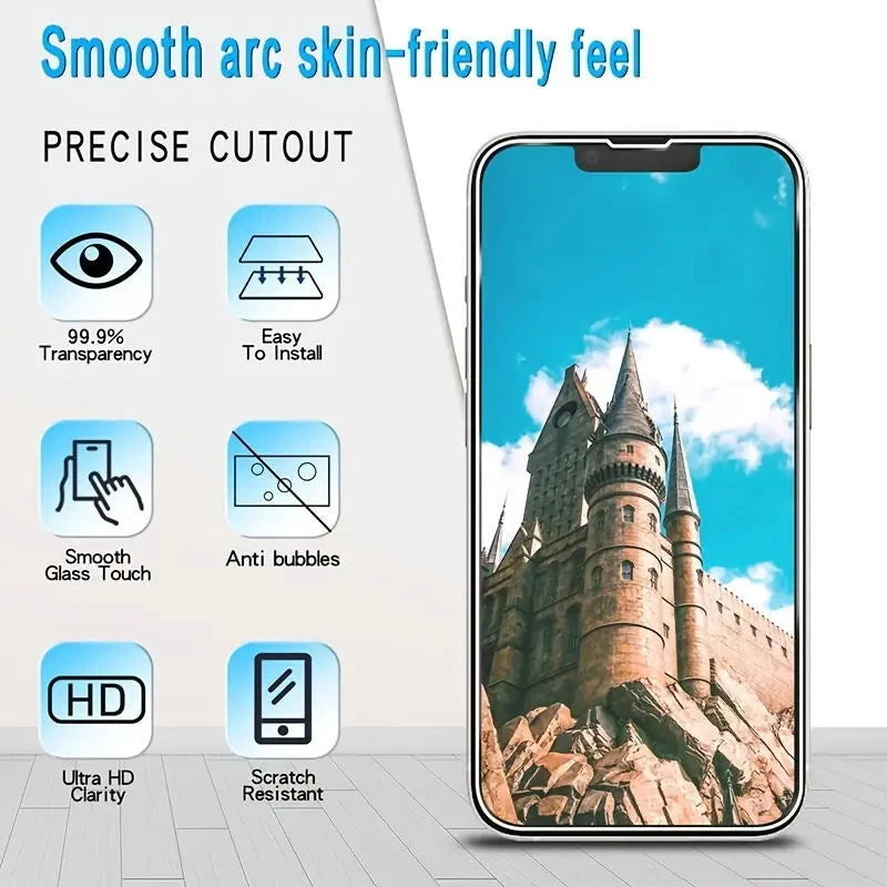 Tempered Glass Screen Protector For iPhone16 15 14 13 12 11 Pro Max X XS lot
