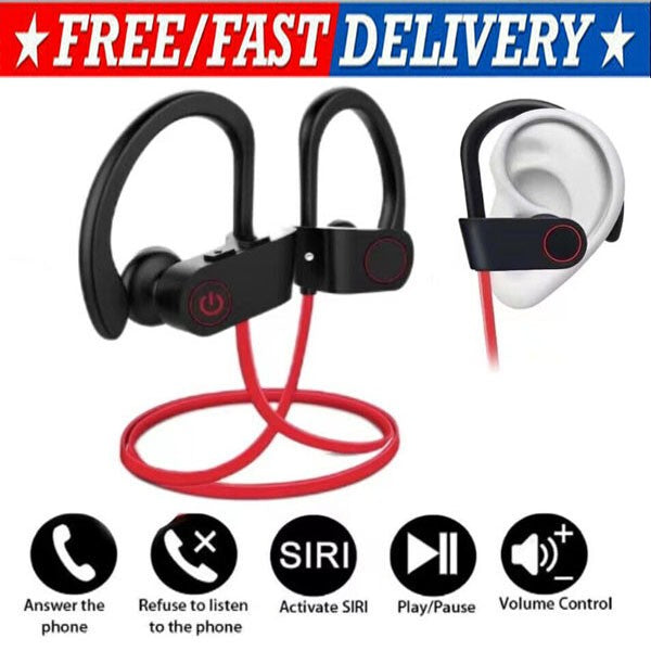 Waterproof Bluetooth 5.0 Earbuds Stereo Sport Wireless Headphones in Ear Headset