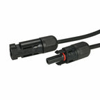 Black+Red 10 AWG Solar Panel Extension Cable Silicone Flexible Wire Connectors